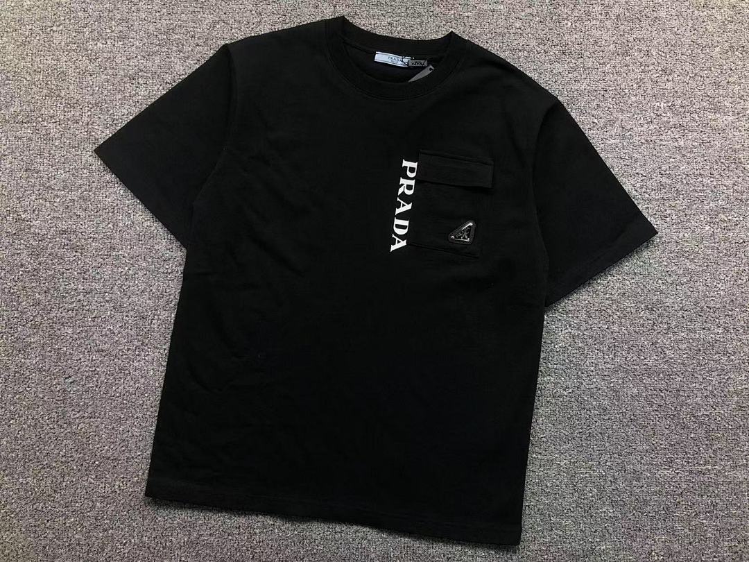 Prada 95 P⭐A⭐A T-SHIRT 3201220103 (Im 170Cm 60Kg I Wear Size M In The Phot) - Image 10