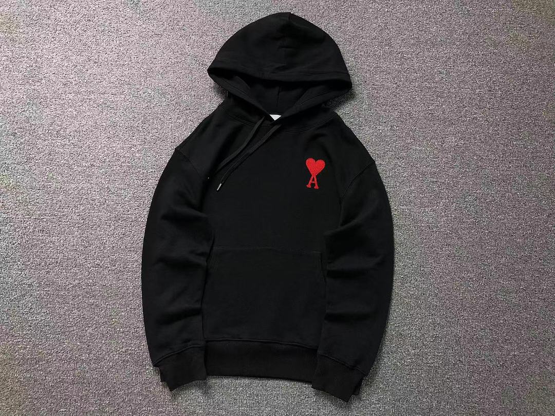 AMI 188 AMI HOODIE 22082705001 (Im 170Cm 60Kg I Wear Size M In The Phot) - Image 8