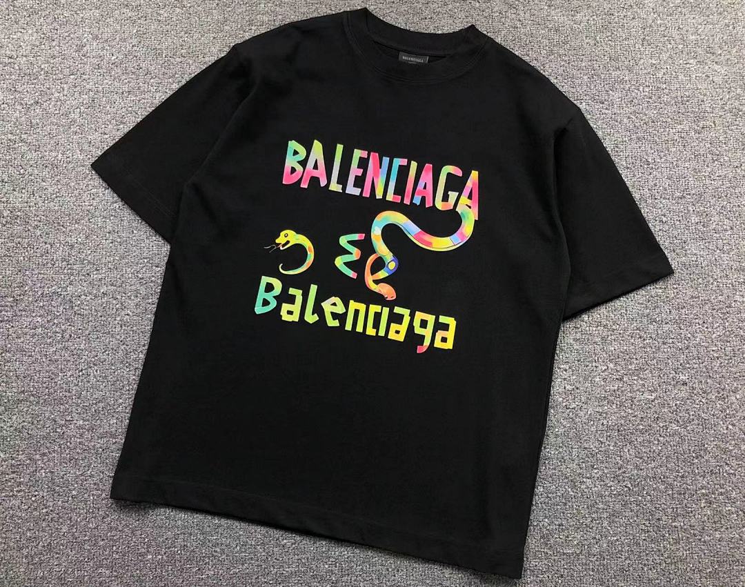 Balenciaga 95 B⭐L⭐⭐⭐IA⭐A T-SHIRT 502172681 (Im 170Cm 57Kg I Wear Size 1 In The Phot) - Image 8