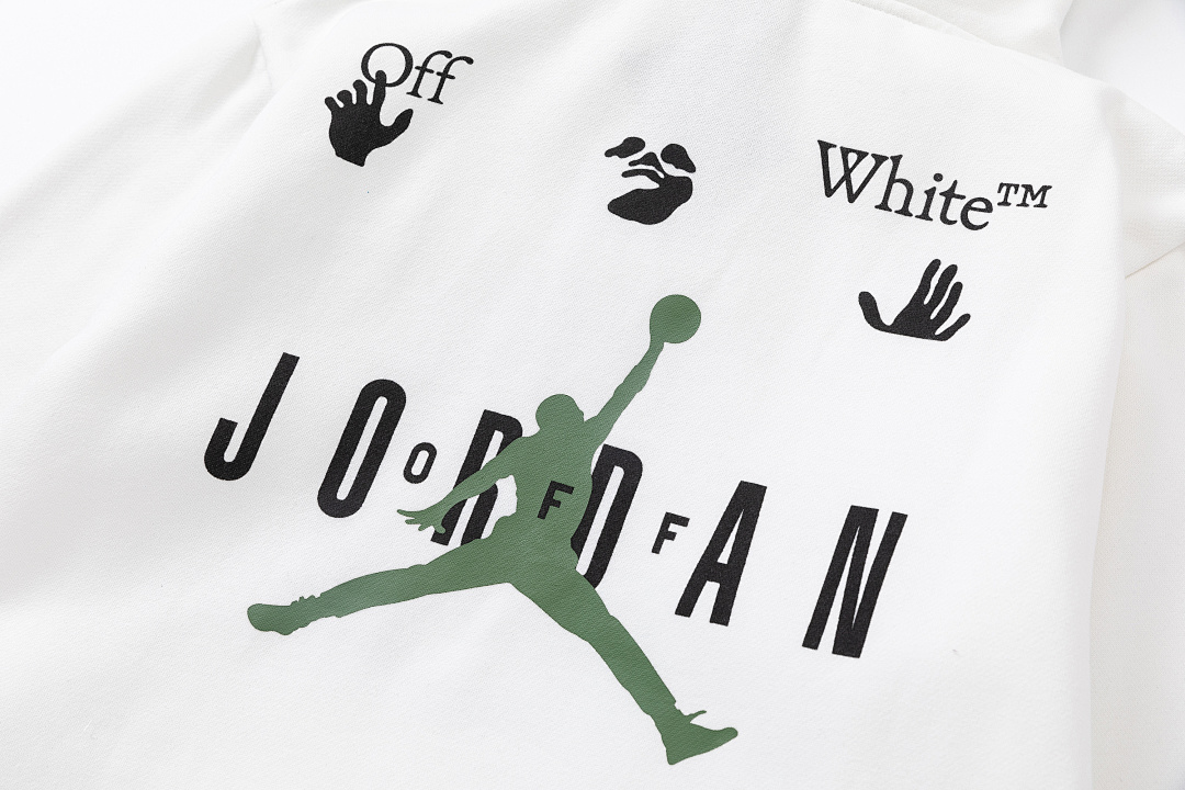 Air Jordan 98 A⭐R J⭐R⭐AN ×OFF-WHITE (WHITE HOODIE) - Image 7