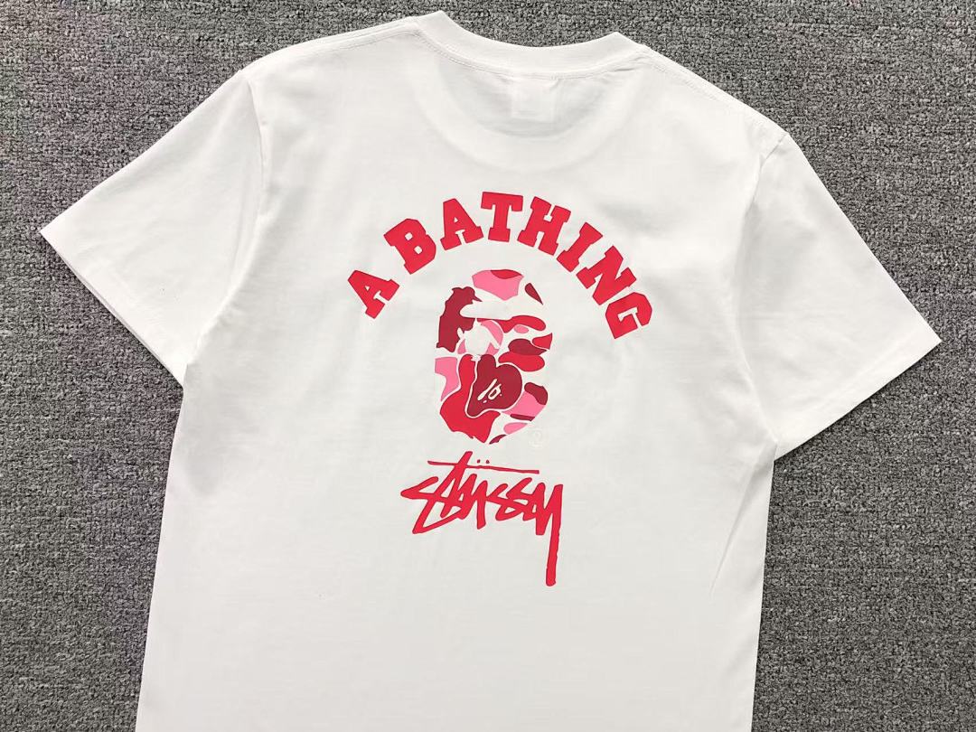 Bape 79 BAPE STUSSY T-SHIRT 411182942 (Im 170Cm 57Kg I Wear Size S In The Phot) - Image 8