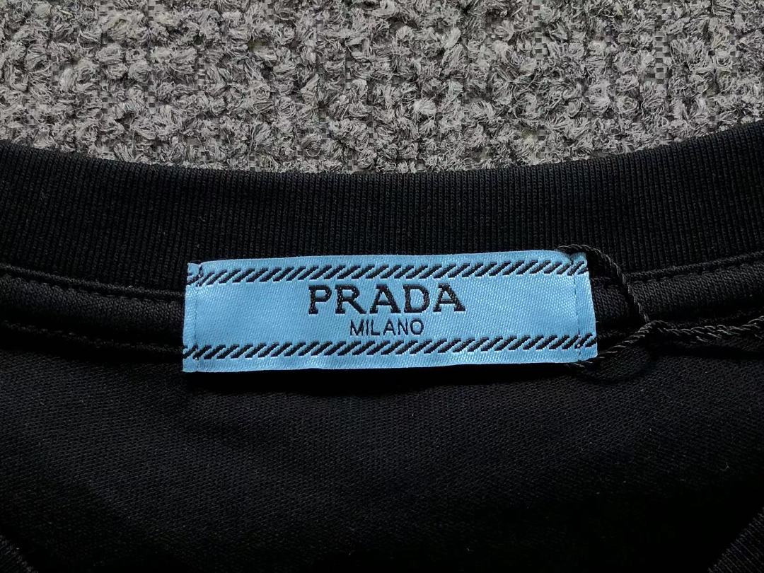 Prada 135 P⭐A⭐A T-SHIRT 2206260304 (Im 170Cm 60Kg I Wear Size 2XL In The Phot) - Image 16