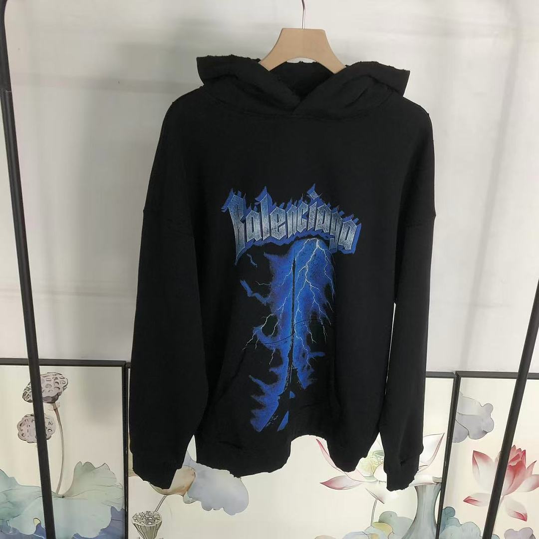 Balenciaga 235 B⭐L⭐⭐⭐IA⭐A HOODIE 42082924163 (Im 170Cm 60Kg I Wear Size S In The Phot) - Image 22