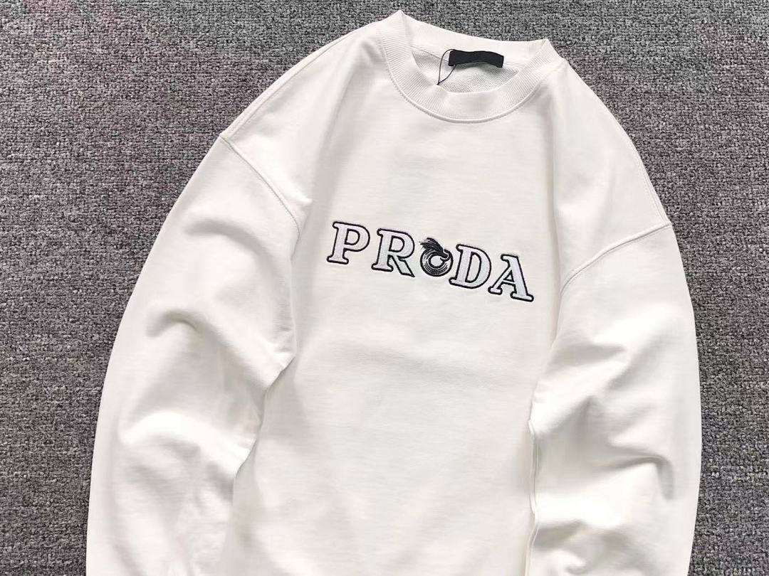 Prada 128 P⭐A⭐A HOODIE 510118081 (Im 170Cm 60Kg I Wear Size S In The Phot) - Image 11