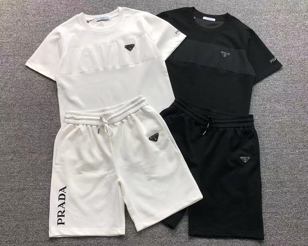 Prada 218 P⭐A⭐A T-SHIRT SHORTS 5241619147 (Im 170Cm 60Kg I Wear Size L In The Phot) - Image 6