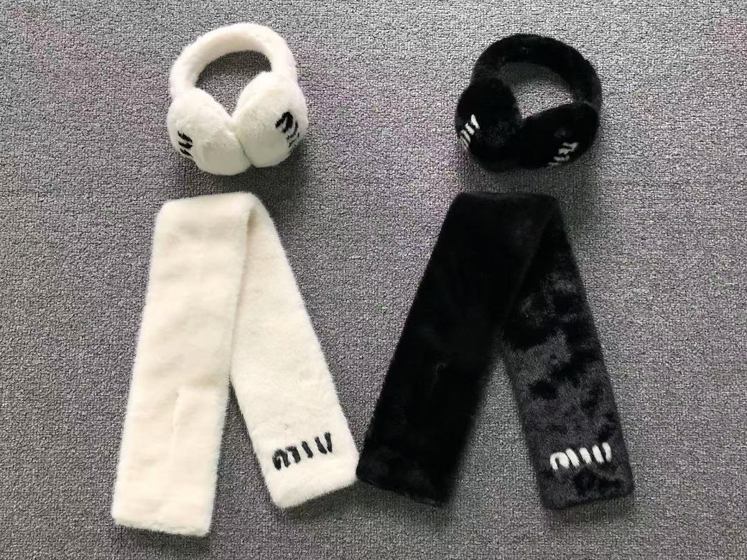 Miu Miu 95 M⭐U SCARF EARMUFF 12910843 (Long 88CM* Wide 12CM*) - Image 2