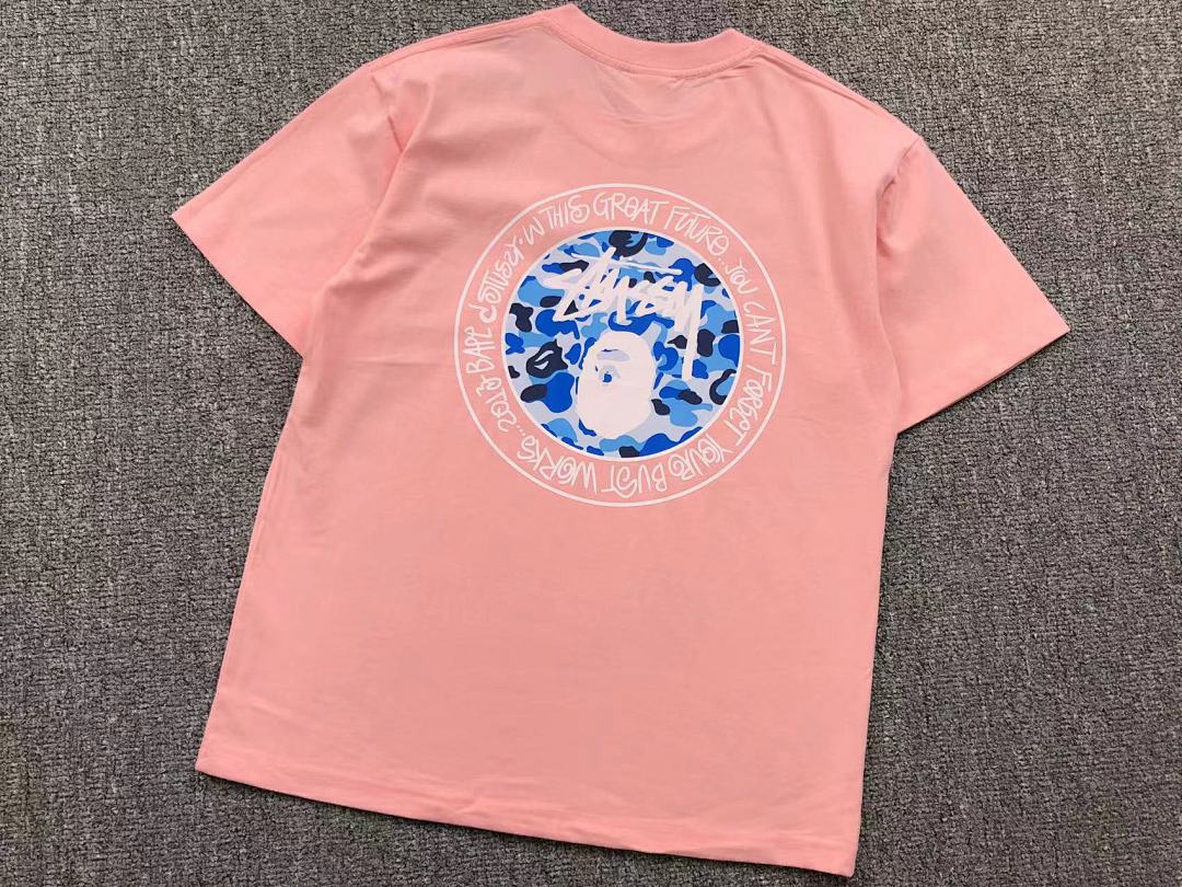 Bape 78 BAPE STUSSY T-SHIRT 411181642 (Im 170Cm 57Kg I Wear Size S In The Phot) - Image 19