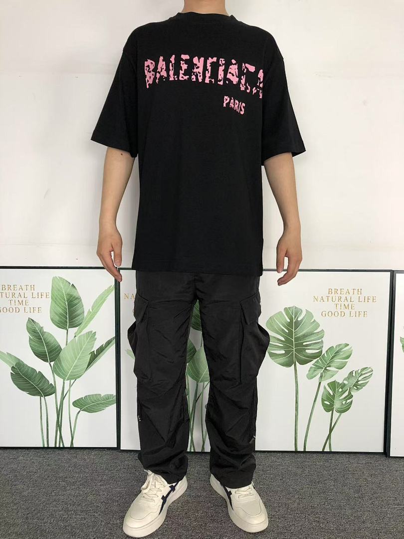 Balenciaga 95 B⭐L⭐⭐⭐IA⭐A T-SHIRT 502171381 (Im 170Cm 57Kg I Wear Size 1 In The Phot) - Image 3