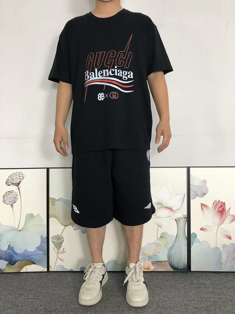 Balenciaga 115 B⭐L⭐⭐⭐IA⭐A G⭐C⭐I T-SHIRT 22051308172 (Im 170Cm 60Kg I Wear Size XL In The Phot) - Image 3