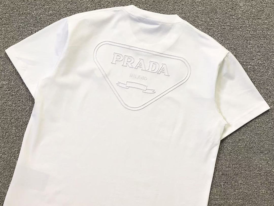 Prada 118 P⭐A⭐A T-SHIRT 11122008137 (Im 170Cm 55Kg I Wear Size M In The Phot) - Image 11