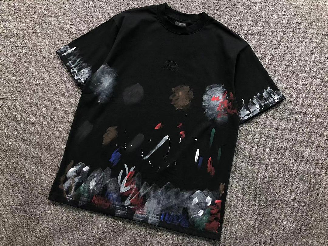 Balenciaga 128 B⭐L⭐⭐⭐IA⭐A T-SHIRT 42050405156 (Im 170Cm 60Kg I Wear Size 1 In The Phot) - Image 6