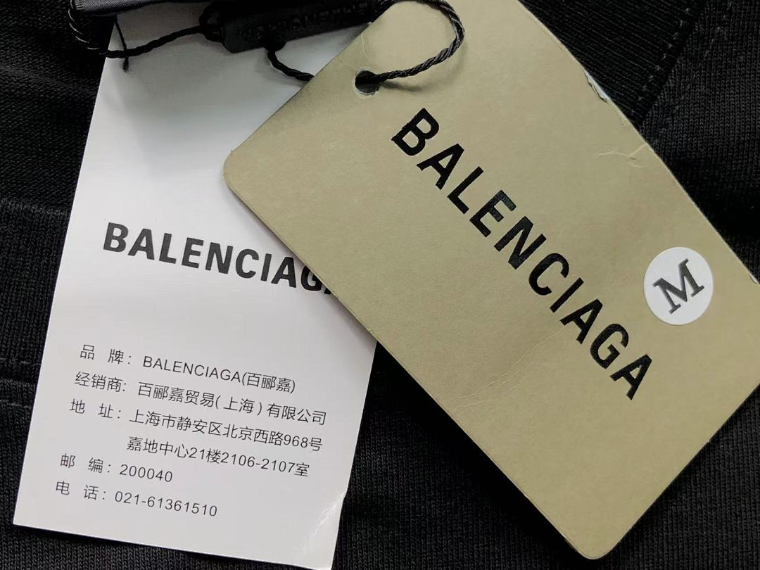 Balenciaga 115 B⭐L⭐⭐⭐IA⭐A T-SHIRT 5212211136 (Im 170Cm 60Kg I Wear Size M In The Phot) - Image 17