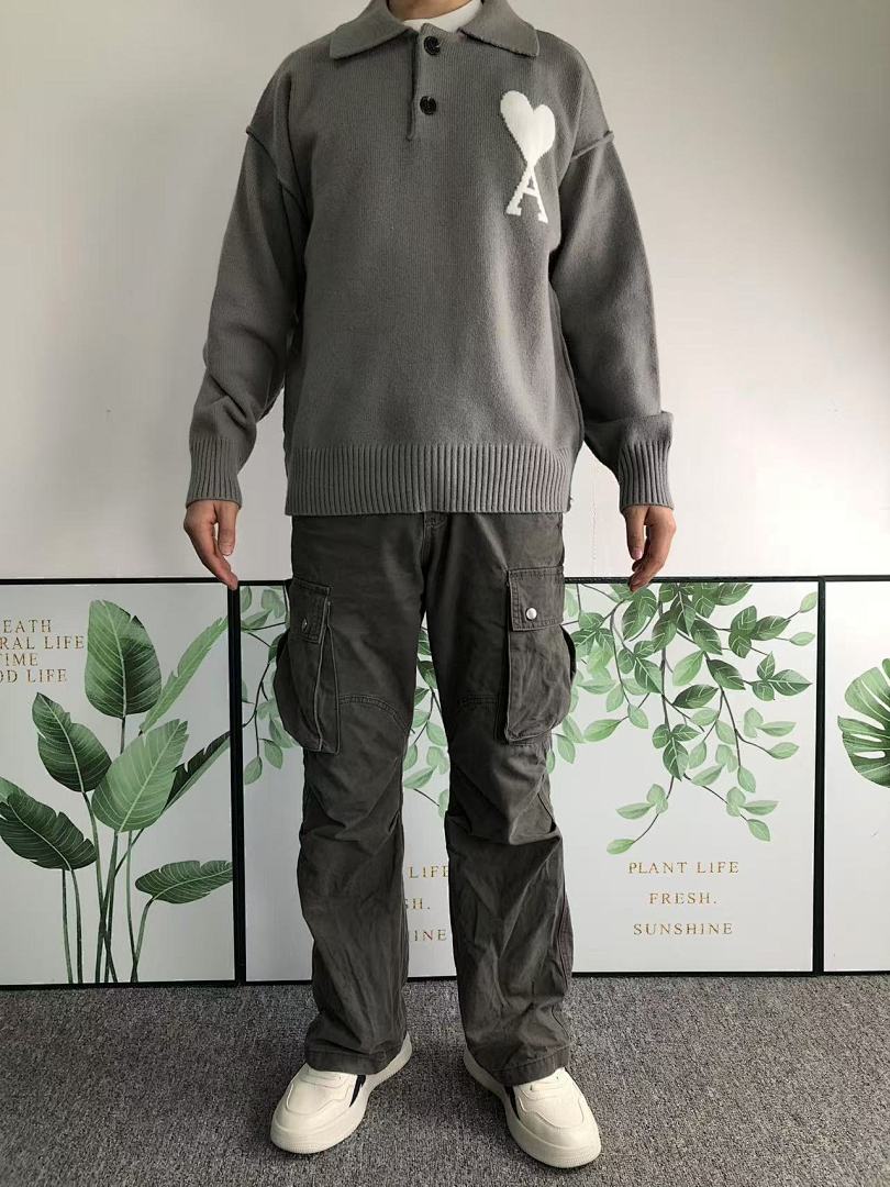 AMI 168 AMI SWEATER 211071021 (Im 170Cm 57Kg I Wear Size M In The Phot) - Image 3