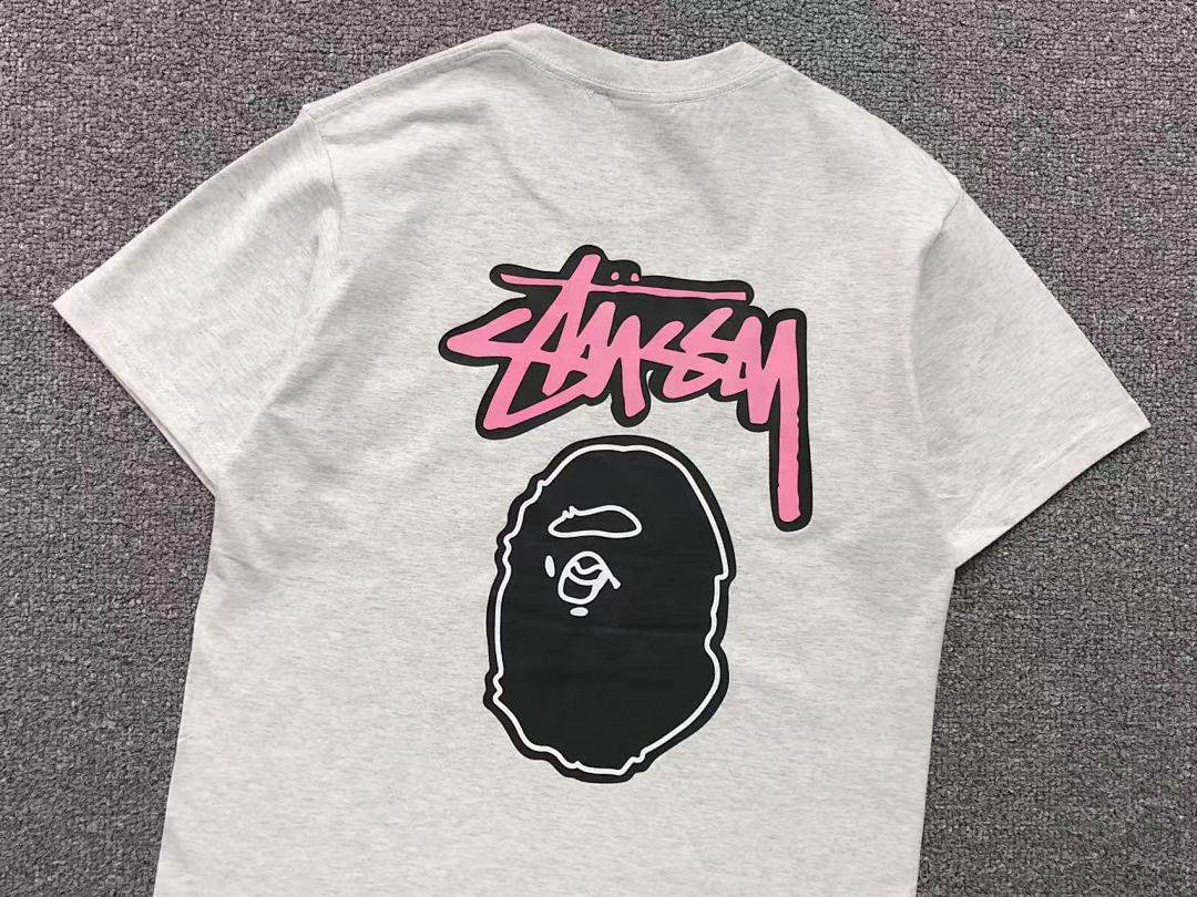 Bape 78 BAPE STUSSY T-SHIRT 1102091542 (Im 170Cm 55Kg I Wear Size S In The Phot) - Image 21