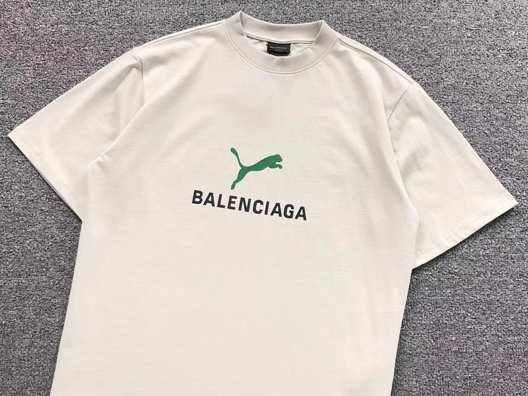 Balenciaga 128 B⭐L⭐⭐⭐IA⭐A PUMA T-SHIRT 42040806163 (Im 170Cm 60Kg I Wear Size XS In The Phot) - Image 7