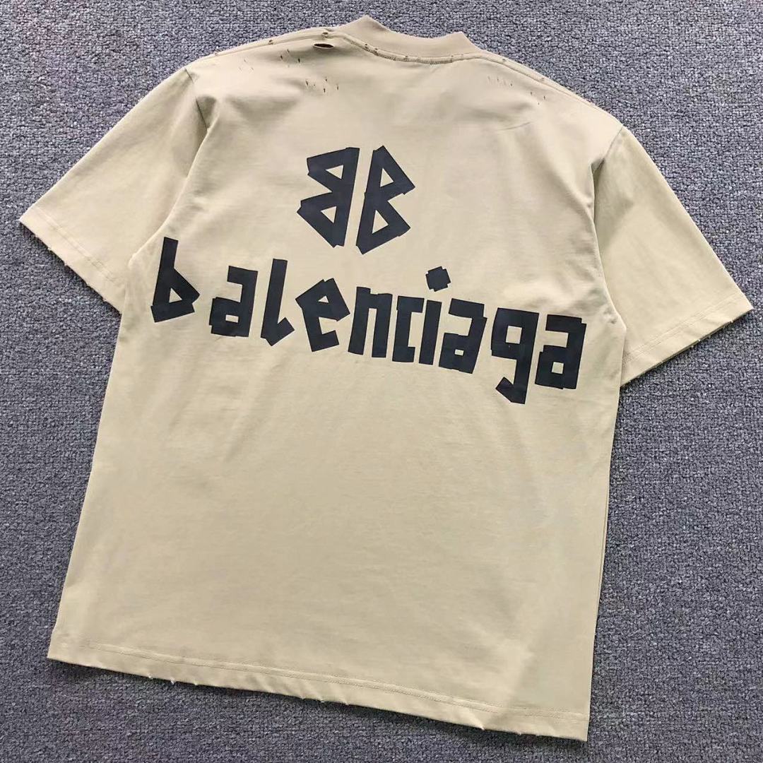 Balenciaga 128 B⭐L⭐⭐⭐IA⭐A T-SHIRT 3108082121 (Im 170Cm 60Kg I Wear Size S In The Phot)