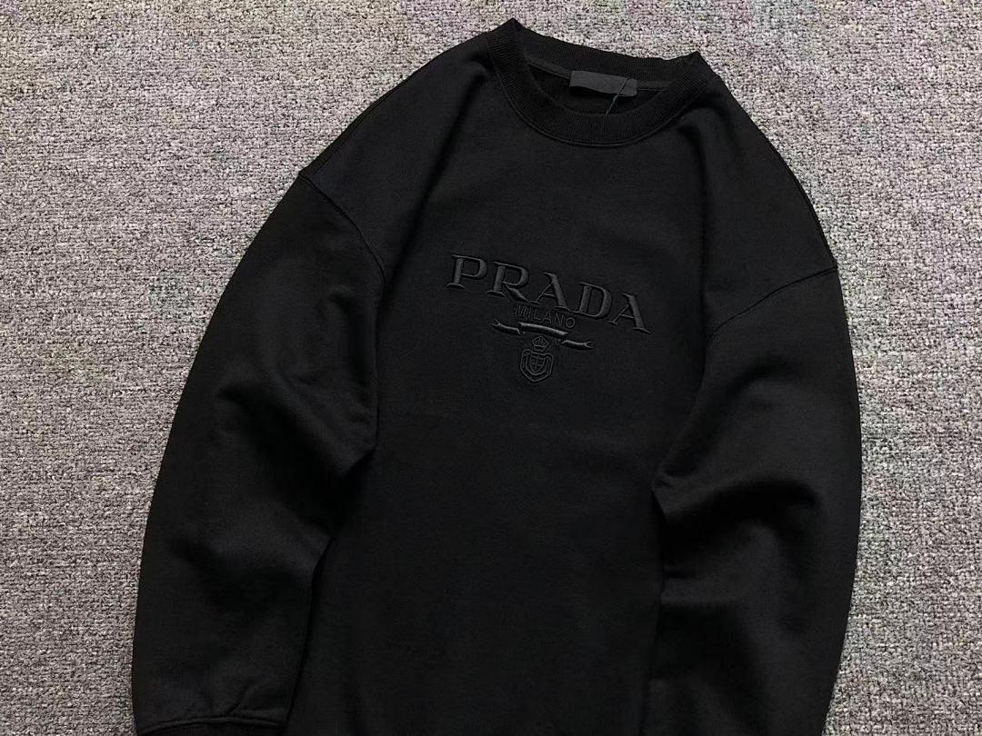 Prada 128 P⭐A⭐A HOODIE 510117981 (Im 170Cm 60Kg I Wear Size S In The Phot) - Image 9