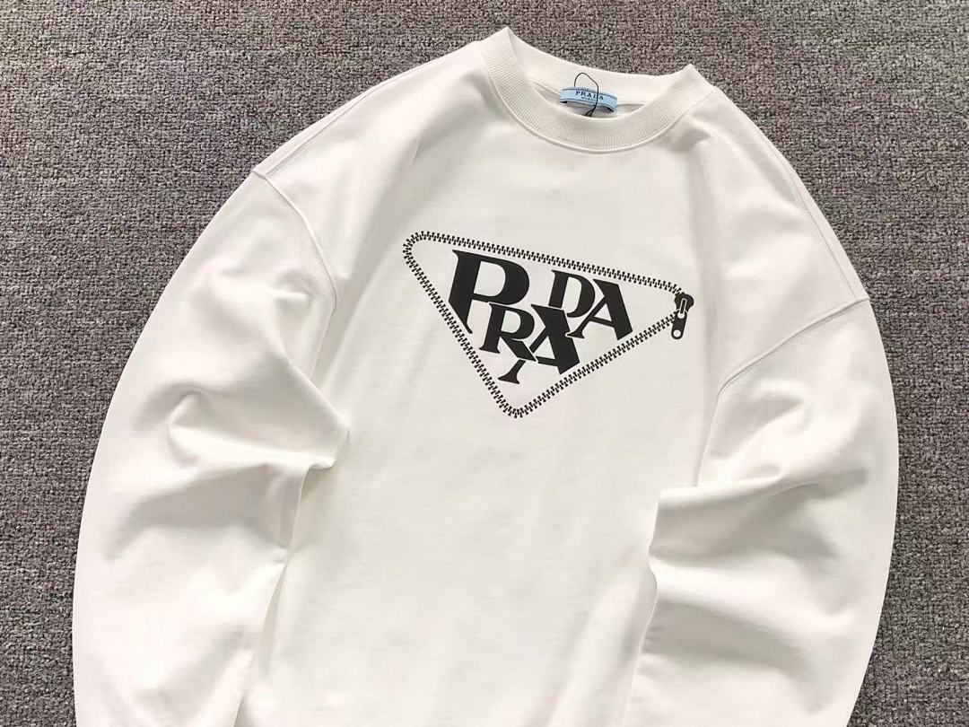 Prada 165 P⭐A⭐A HOODIE 5111413147 (Im 170Cm 60Kg I Wear Size M In The Phot) - Image 8