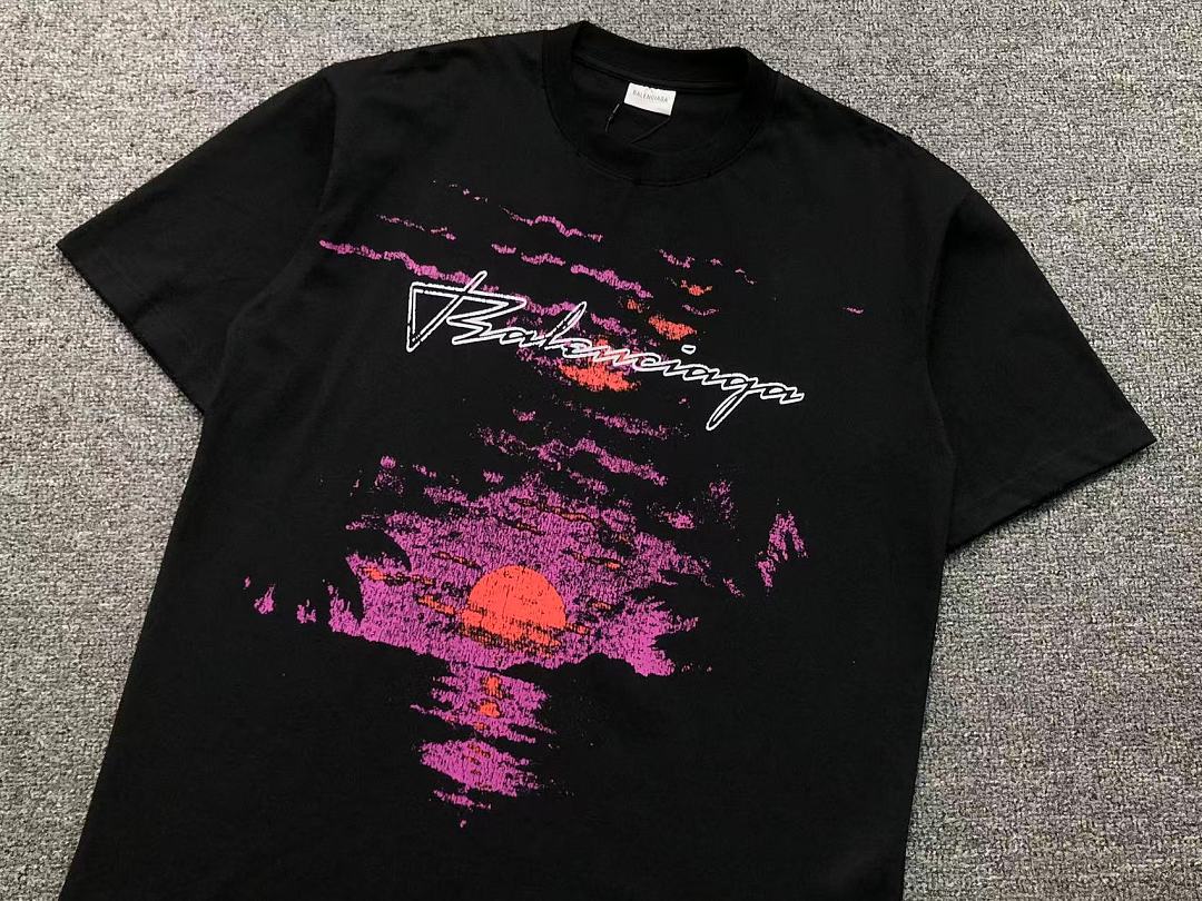 Balenciaga 129 B⭐L⭐⭐⭐IA⭐A T-SHIRT 3207090821 (Im 170Cm 60Kg I Wear Size M In The Phot) - Image 7