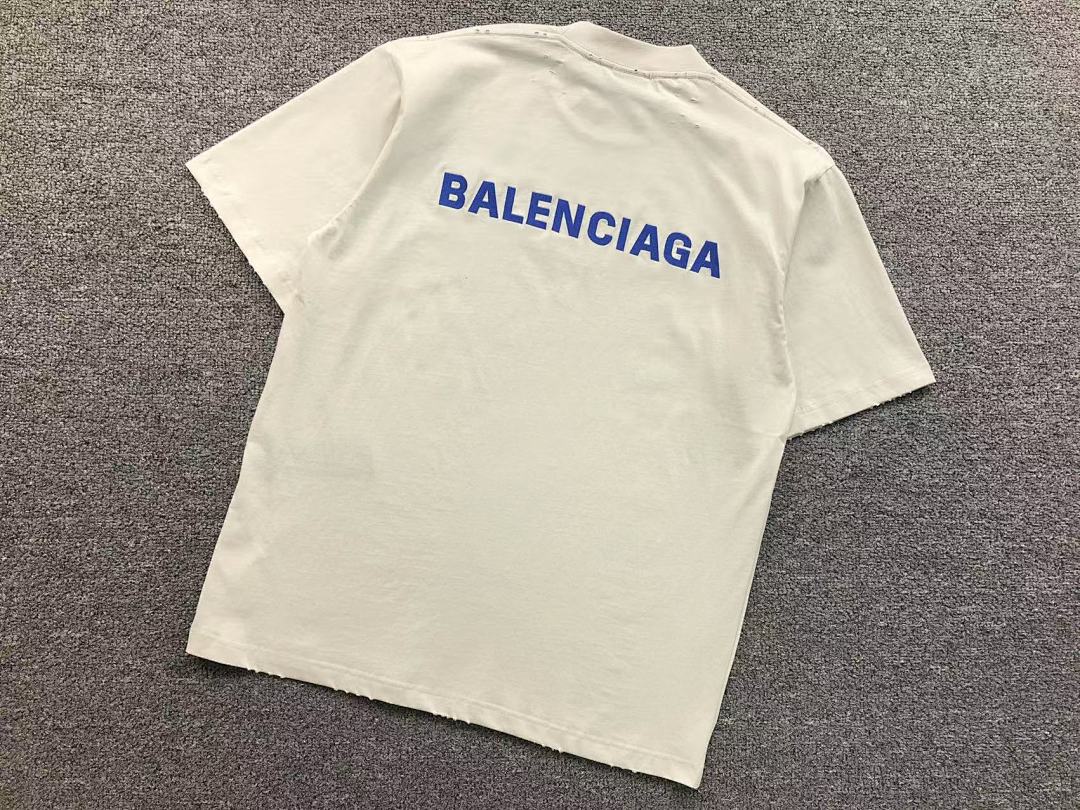 Balenciaga 128 B⭐L⭐⭐⭐IA⭐A T-SHIRT 3108082221 (Im 170Cm 60Kg I Wear Size S In The Phot) - Image 6