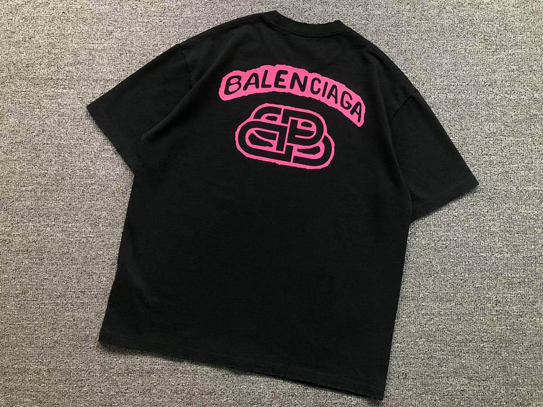 Balenciaga 98 B⭐L⭐⭐⭐IA⭐A T-SHIRT 3203070103 (Im 170Cm 60Kg I Wear Size M In The Phot) - Image 11