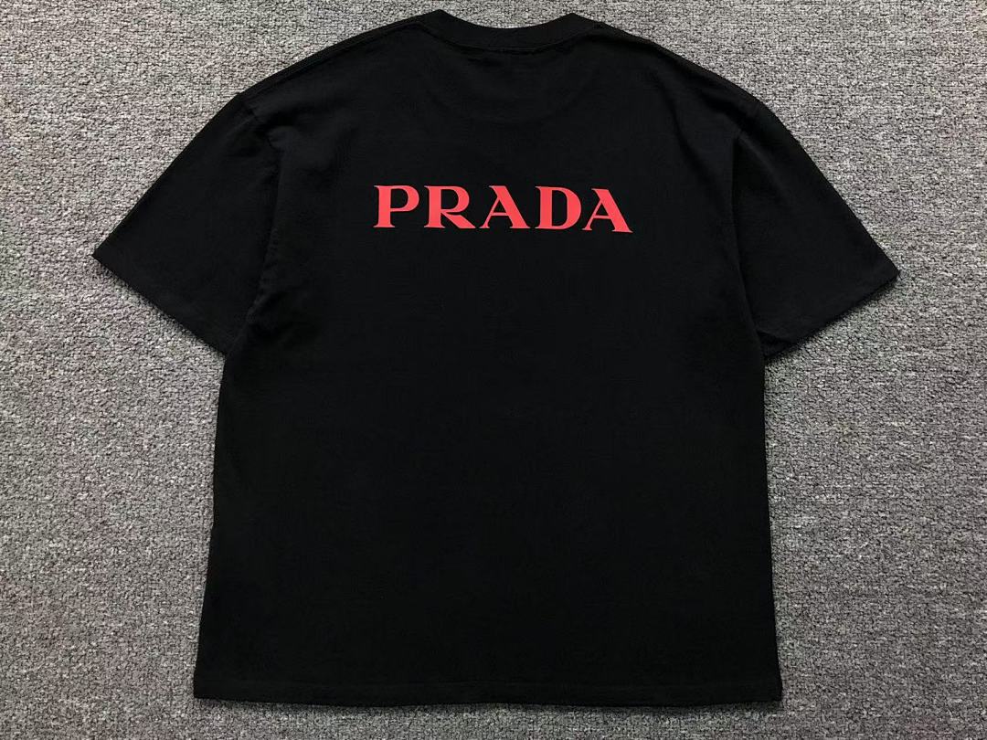 Prada 108 P⭐A⭐A T-SHIRT 505281070 (Im 170Cm 60Kg I Wear Size L In The Phot) - Image 10