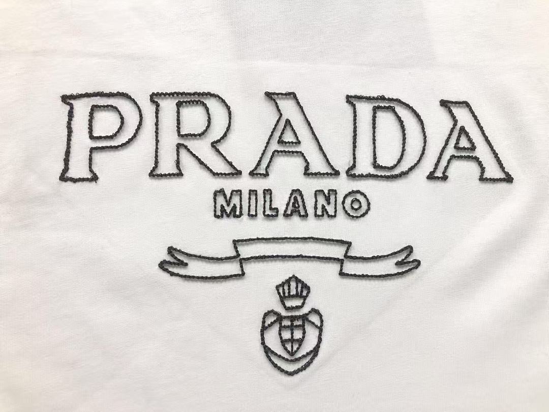 Prada 115 P⭐A⭐A T-SHIRT 520120320 (Im 170Cm 60Kg I Wear Size M In The Phot) - Image 13