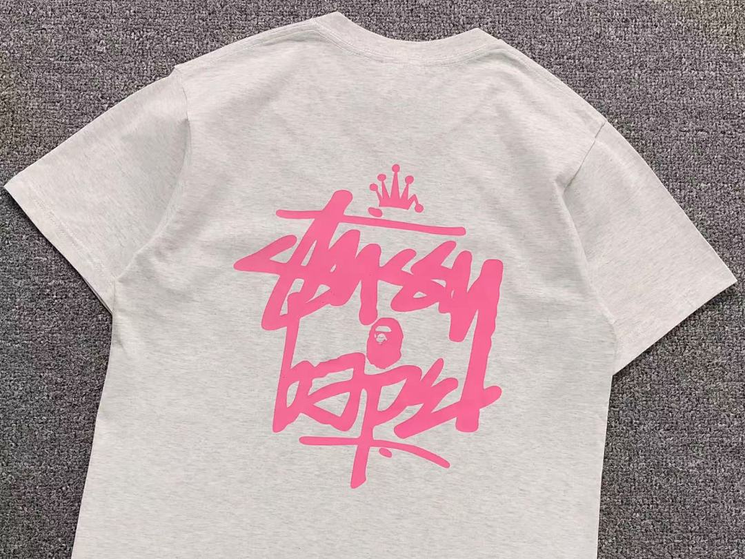Bape 79 BAPE STUSSY T-SHIRT 411183342 (Im 170Cm 57Kg I Wear Size S In The Phot) - Image 30