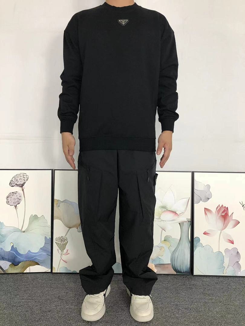 Prada 128 P⭐A⭐A HOODIE 59270481 (Im 170Cm 60Kg I Wear Size S In The Phot) - Image 3