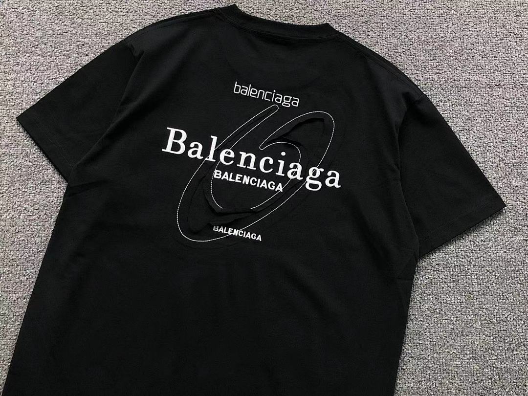 Balenciaga 135 B⭐L⭐⭐⭐IA⭐A T-SHIRT 3203272417 (Im 170Cm 60Kg I Wear Size M In The Phot) - Image 12