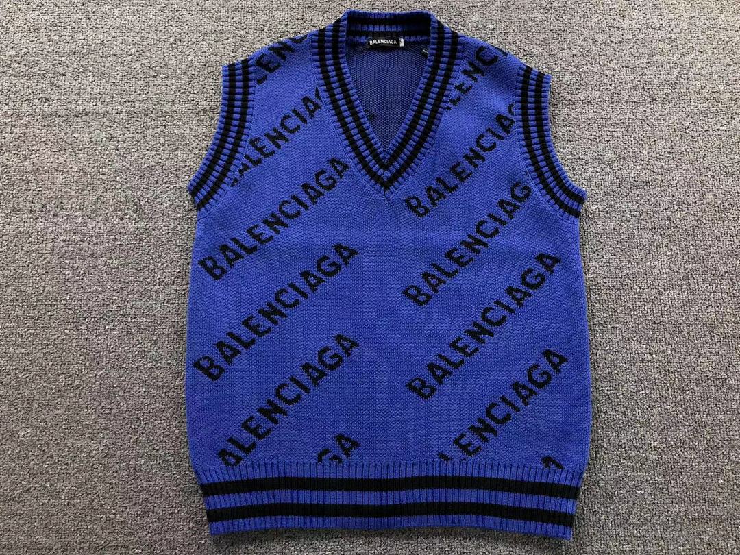 Balenciaga 128 B⭐L⭐⭐⭐IA⭐A VEST SWEATER 41101317146 (Im 170Cm 60Kg I Wear Size XL In The Phot) - Image 7