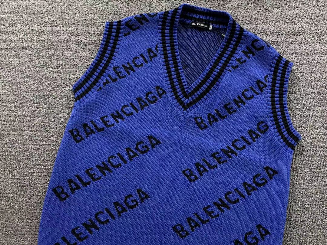 Balenciaga 128 B⭐L⭐⭐⭐IA⭐A VEST SWEATER 41101317146 (Im 170Cm 60Kg I Wear Size XL In The Phot) - Image 9