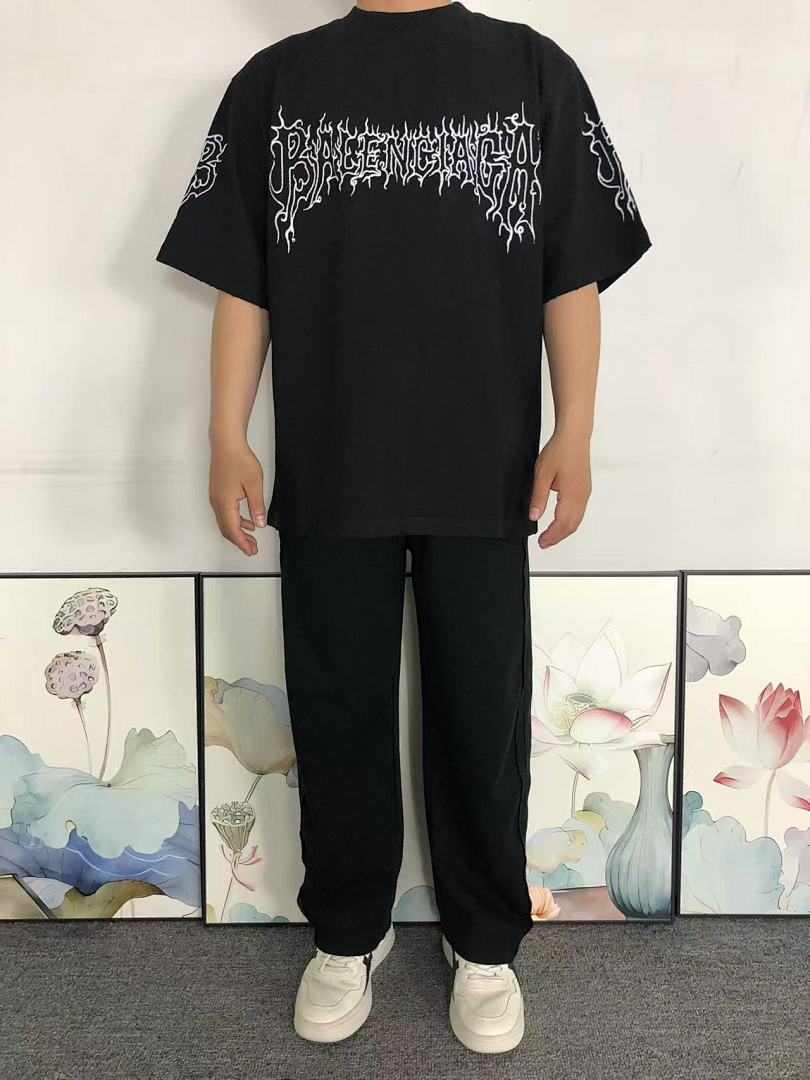 Balenciaga 125 B⭐L⭐⭐⭐IA⭐A T-SHIRT 42032808163 (Im 170Cm 60Kg I Wear Size XS In The Phot) - Image 3