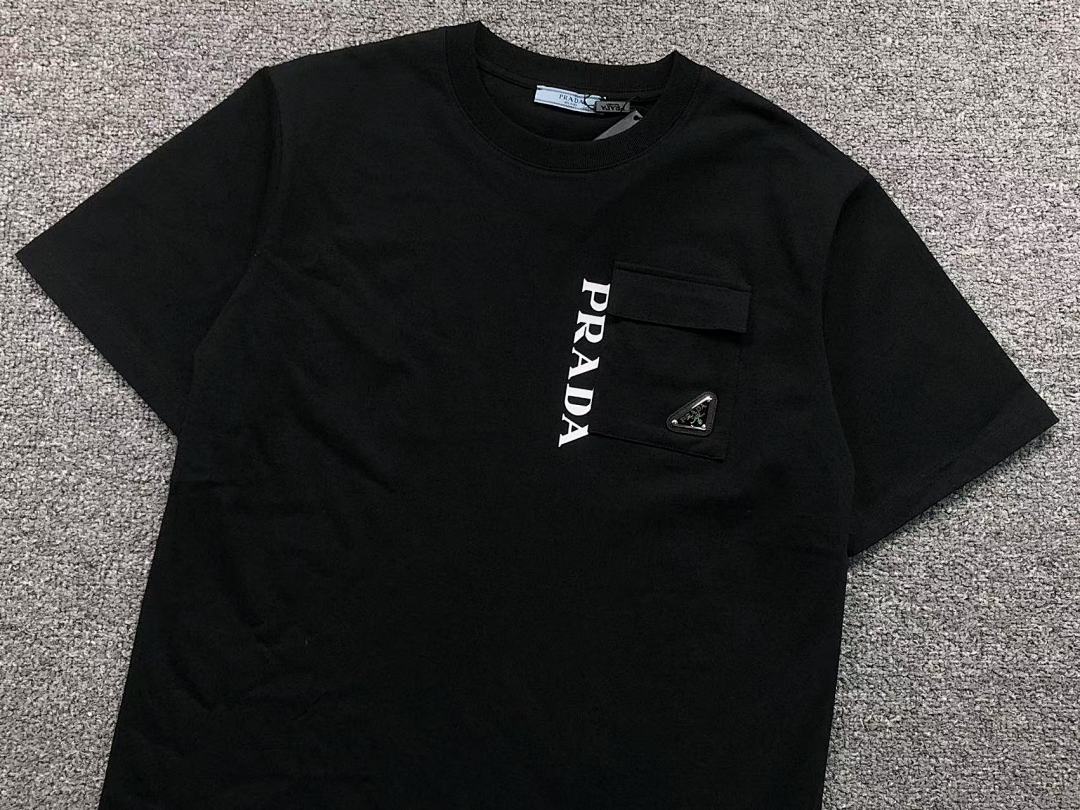 Prada 95 P⭐A⭐A T-SHIRT 3201220103 (Im 170Cm 60Kg I Wear Size M In The Phot) - Image 11
