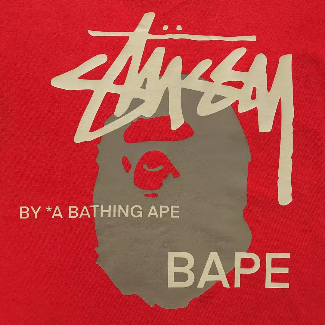 Bape 78 BAPE STUSSY T-SHIRT 1102101142 (Im 170Cm 57Kg I Wear Size S In The Phot) - Image 11