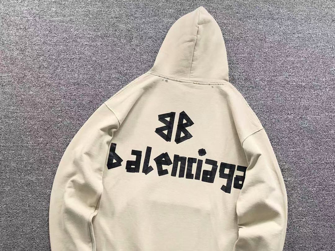 Balenciaga 258 B⭐L⭐⭐⭐IA⭐A HOODIE 31010044121 (Im 170Cm 60Kg I Wear Size M In The Phot) - Image 7