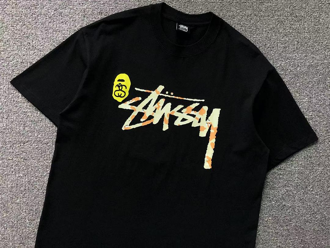 Bape 85 STUSSY BAPE T-SHIRT 3104151831 (Im 170Cm 60Kg I Wear Size L In The Phot) - Image 18
