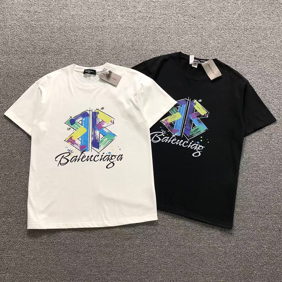 Balenciaga 115 B⭐L⭐⭐⭐IA⭐A T-SHIRT 22051320172 (Im 170Cm 60Kg I Wear Size M In The Phot)