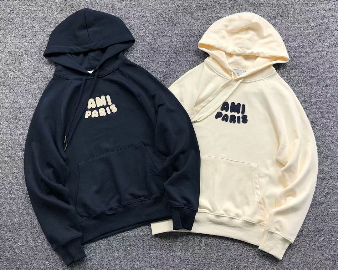 AMI 168 AMI HOODIE 3107080521 (Im 170Cm 60Kg I Wear Size S In The Phot) - Image 5