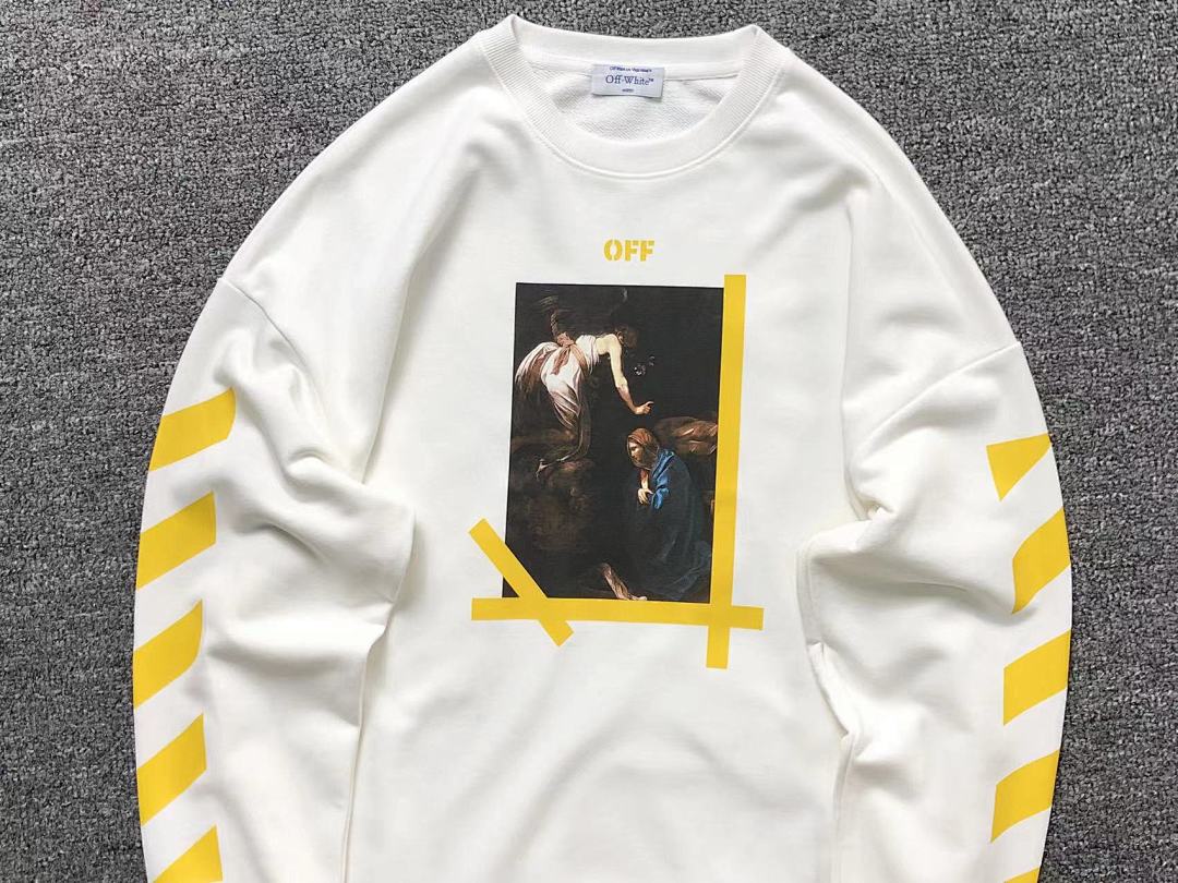 Off-White 136 OFF-WHITE (WHITE HOODIE) - Image 9