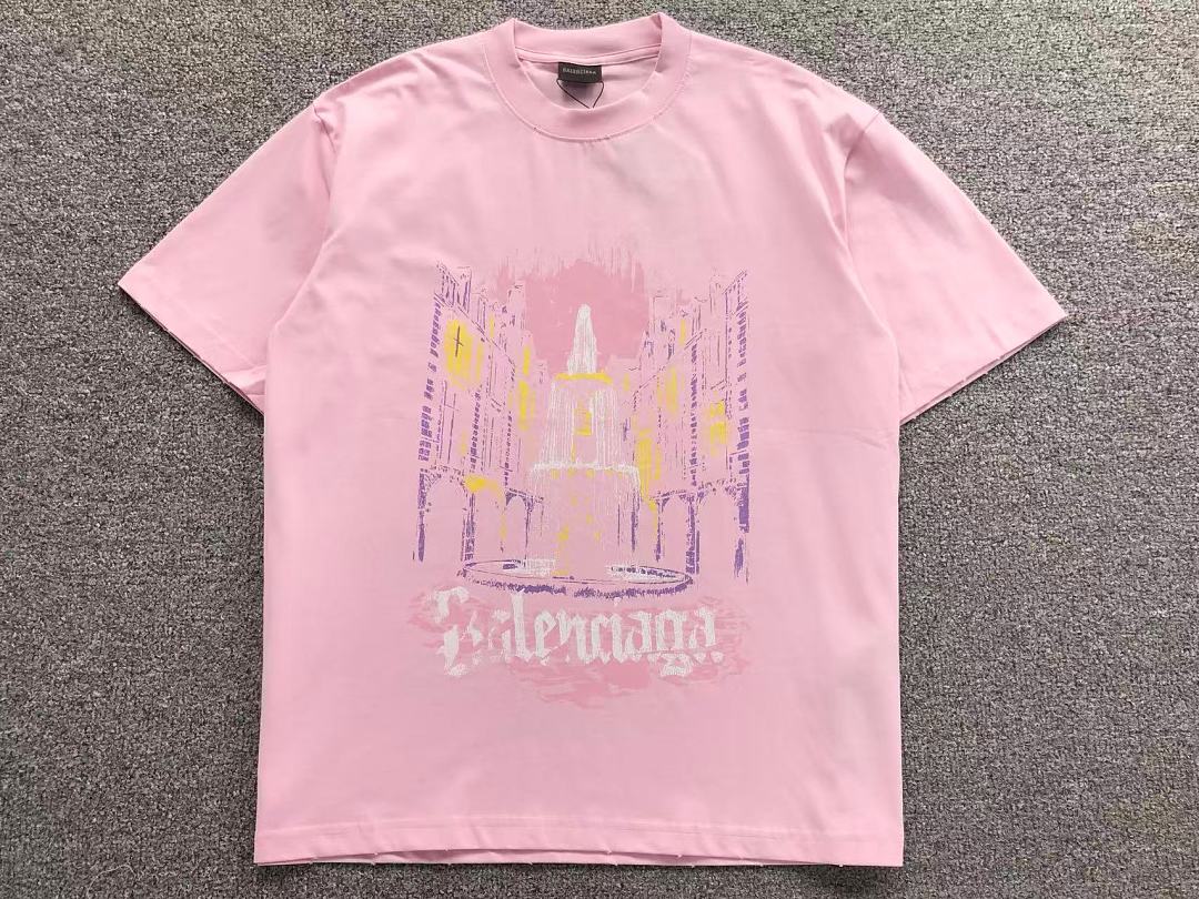 Balenciaga 125 B⭐L⭐⭐⭐IA⭐A T-SHIRT 3205030821 (Im 170Cm 60Kg I Wear Size S In The Phot) - Image 5