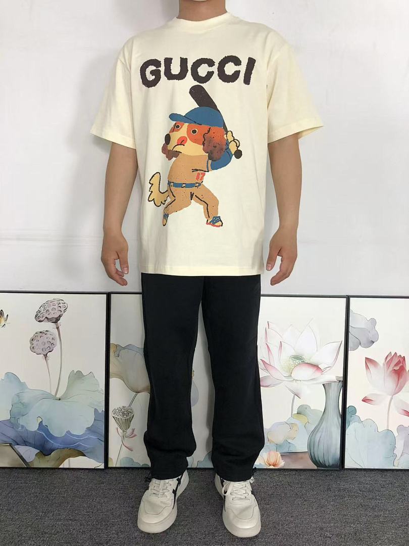 Gucci 85 G⭐C⭐I T-SHIRT 5231972101 (Im 170Cm 60Kg I Wear Size S In The Phot) - Image 3