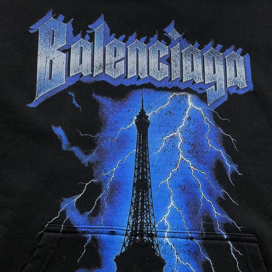 Balenciaga 235 B⭐L⭐⭐⭐IA⭐A HOODIE 42082924163 (Im 170Cm 60Kg I Wear Size S In The Phot) - Image 9