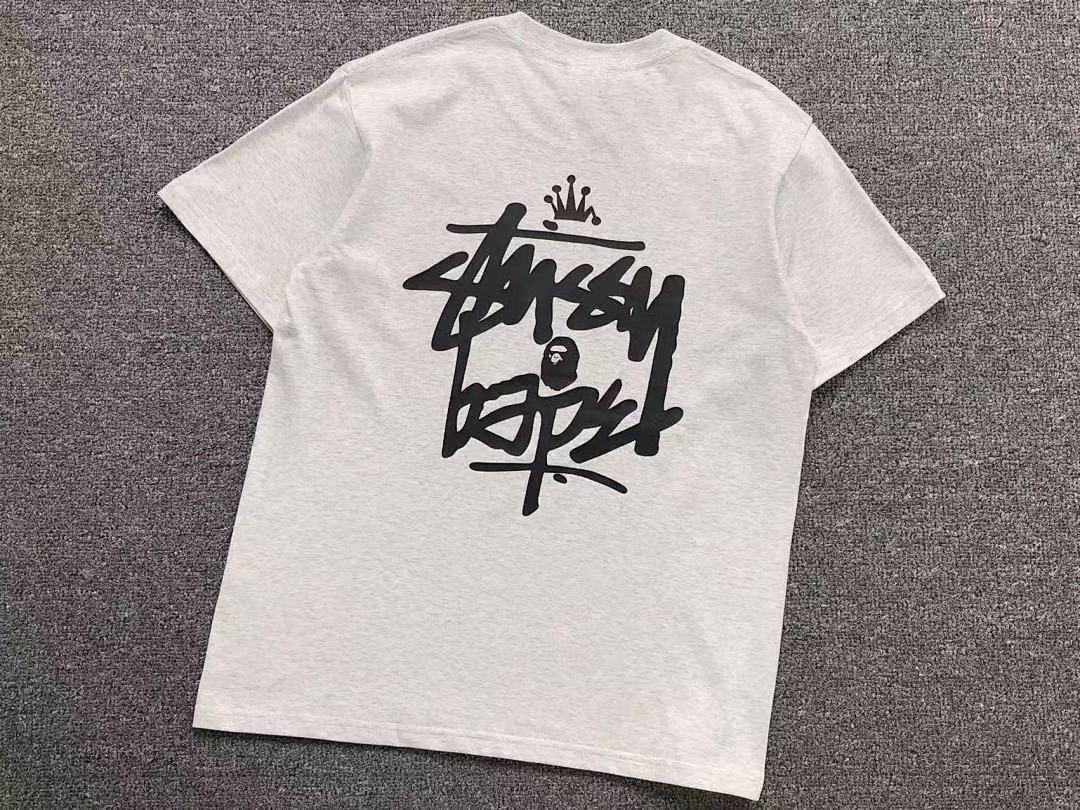 Bape 79 BAPE STUSSY T-SHIRT 411183342 (Im 170Cm 57Kg I Wear Size S In The Phot) - Image 23