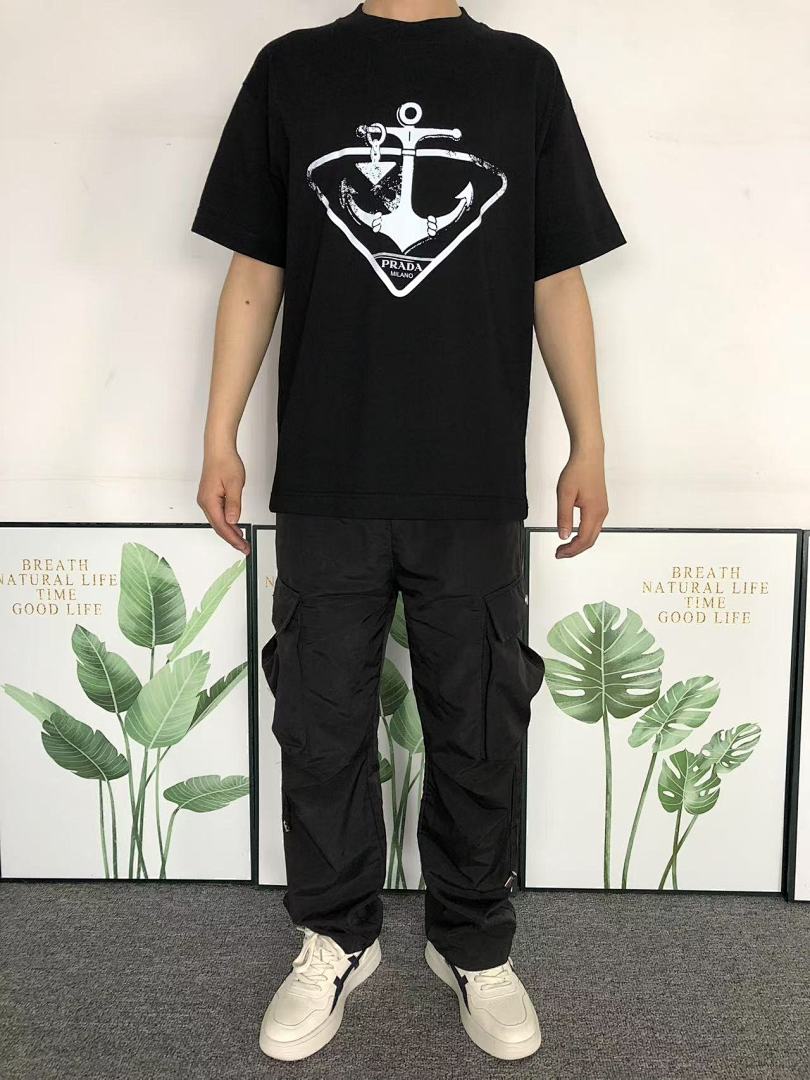 Prada 95 P⭐A⭐A T-SHIRT 502171281 (Im 170Cm 57Kg I Wear Size S In The Phot) - Image 3