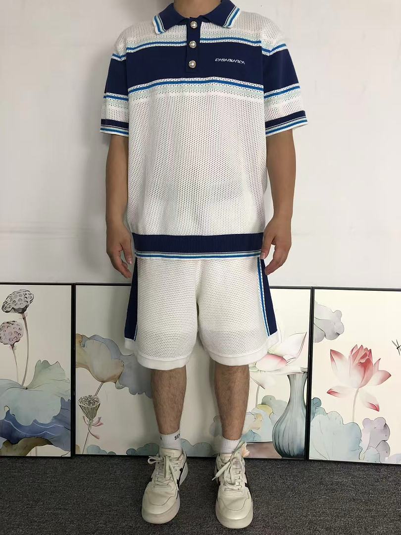 Casablanca 409 CASABLANCA T-SHIRT SHORTS 3205162621 (Im 170Cm 60Kg I Wear Size L In The Phot) - Image 4