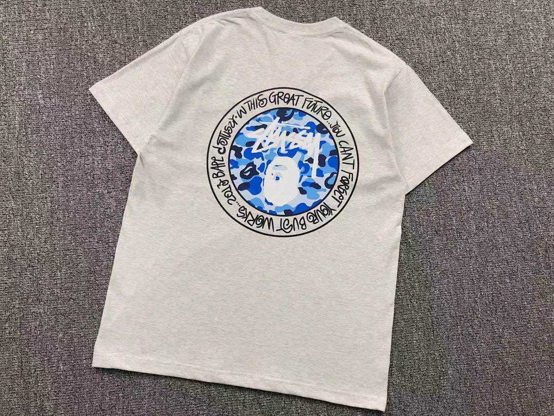 Bape 78 BAPE STUSSY T-SHIRT 411181642 (Im 170Cm 57Kg I Wear Size S In The Phot) - Image 25