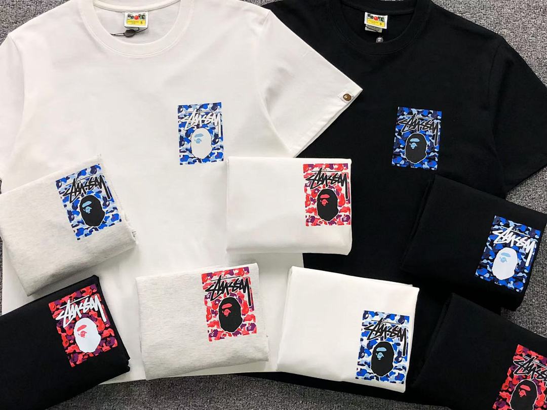 Bape 79 BAPE STUSSY T-SHIRT 411183542 (Im 170Cm 57Kg I Wear Size S In The Phot) - Image 38