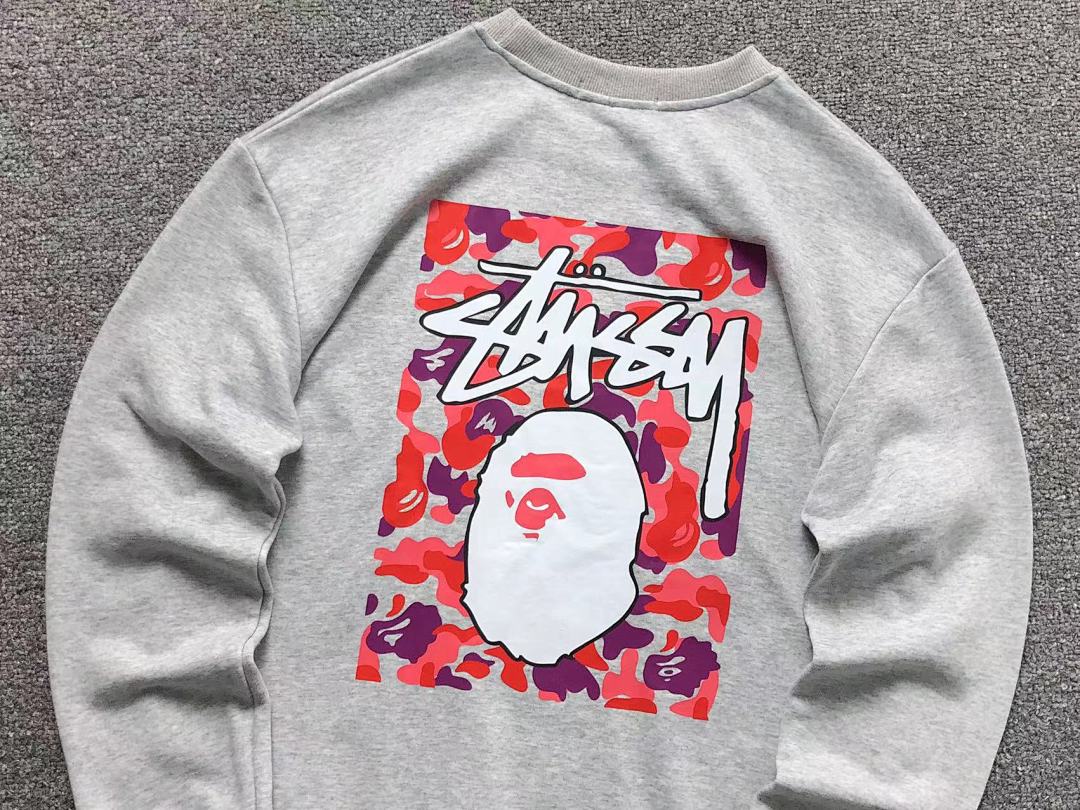 Bape 125 BAPE STUSSY HOODIE 4111280617 (Im 170Cm 55Kg I Wear Size S In The Phot) - Image 17