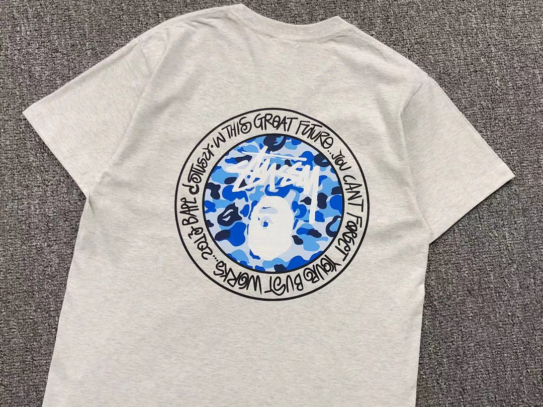 Bape 78 BAPE STUSSY T-SHIRT 411181642 (Im 170Cm 57Kg I Wear Size S In The Phot) - Image 26